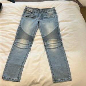 Balmain Light Blue Skinny Jeans